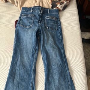 Flare jeans super high waisted curvy